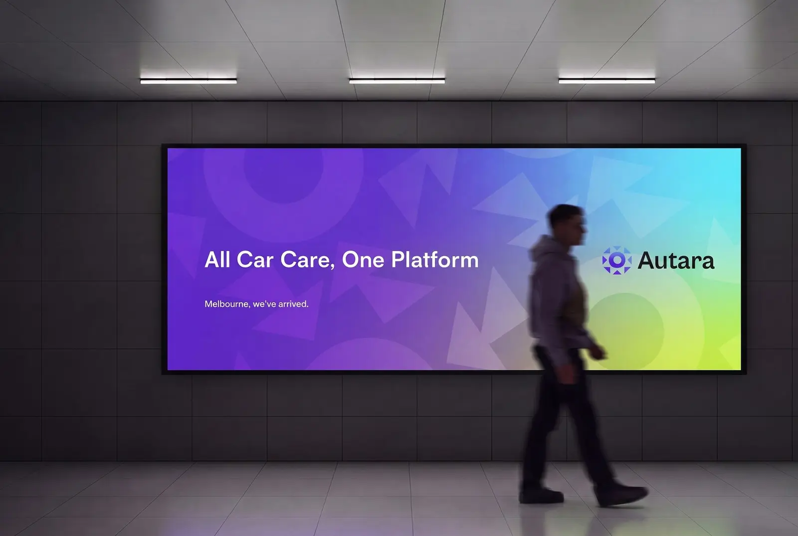 Autara billboard: All car care, one platform