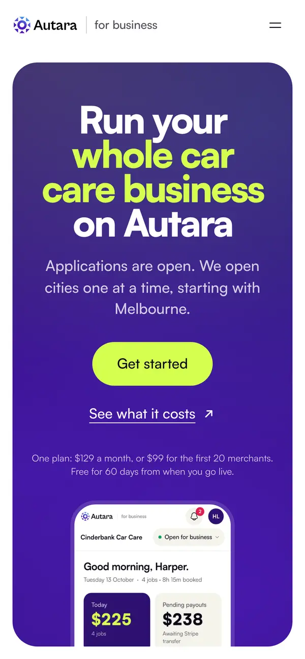 Autara on a phone