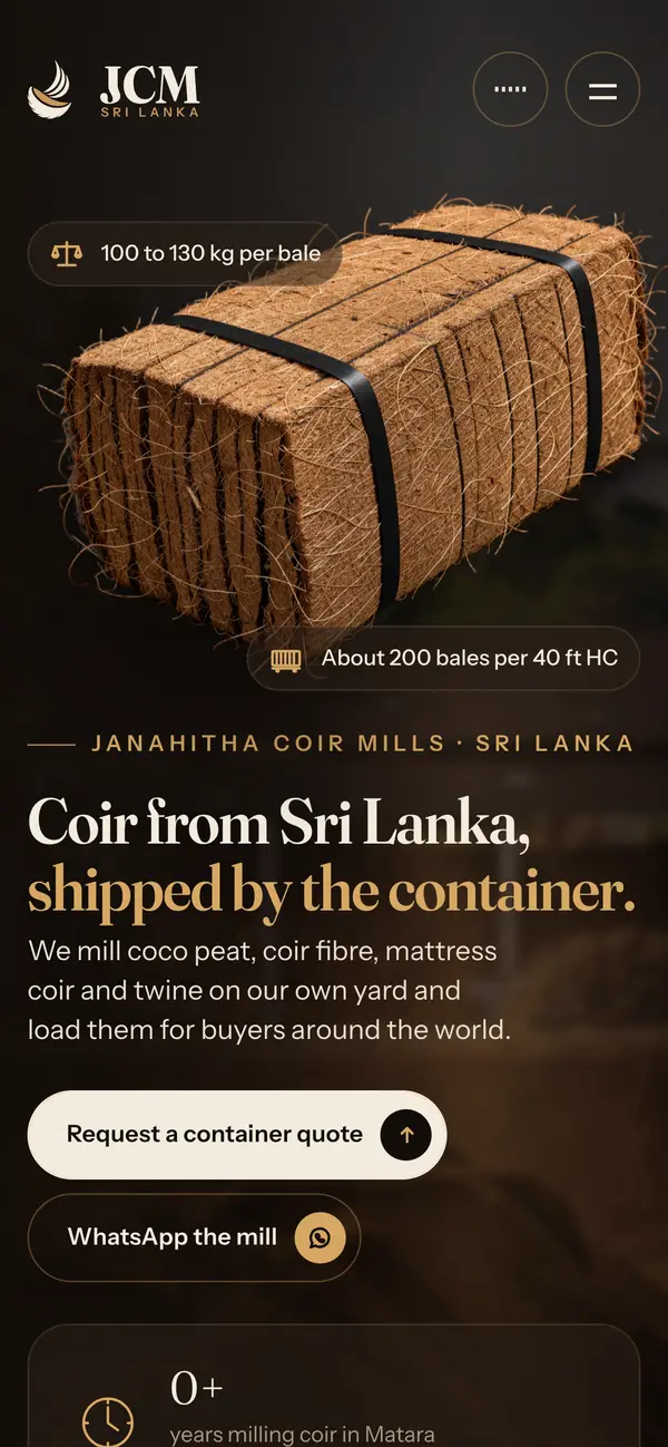 Janahitha Coir Mills on a phone